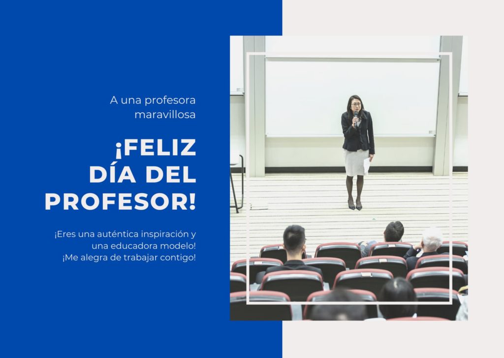 Día del Profesor dia de la profesora 2020