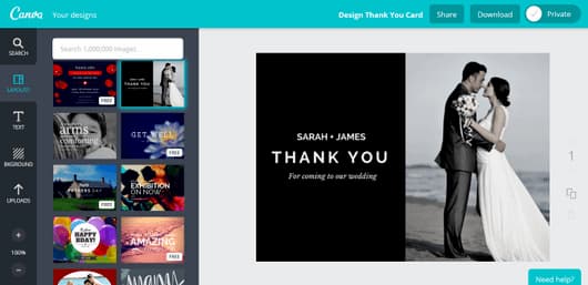 crear tarjetas agradecimiento online