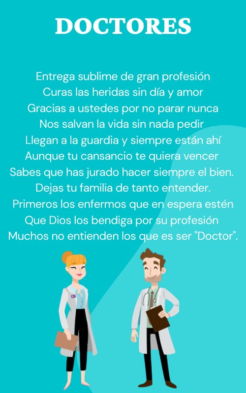poema de agradecimiento a un médico 2020