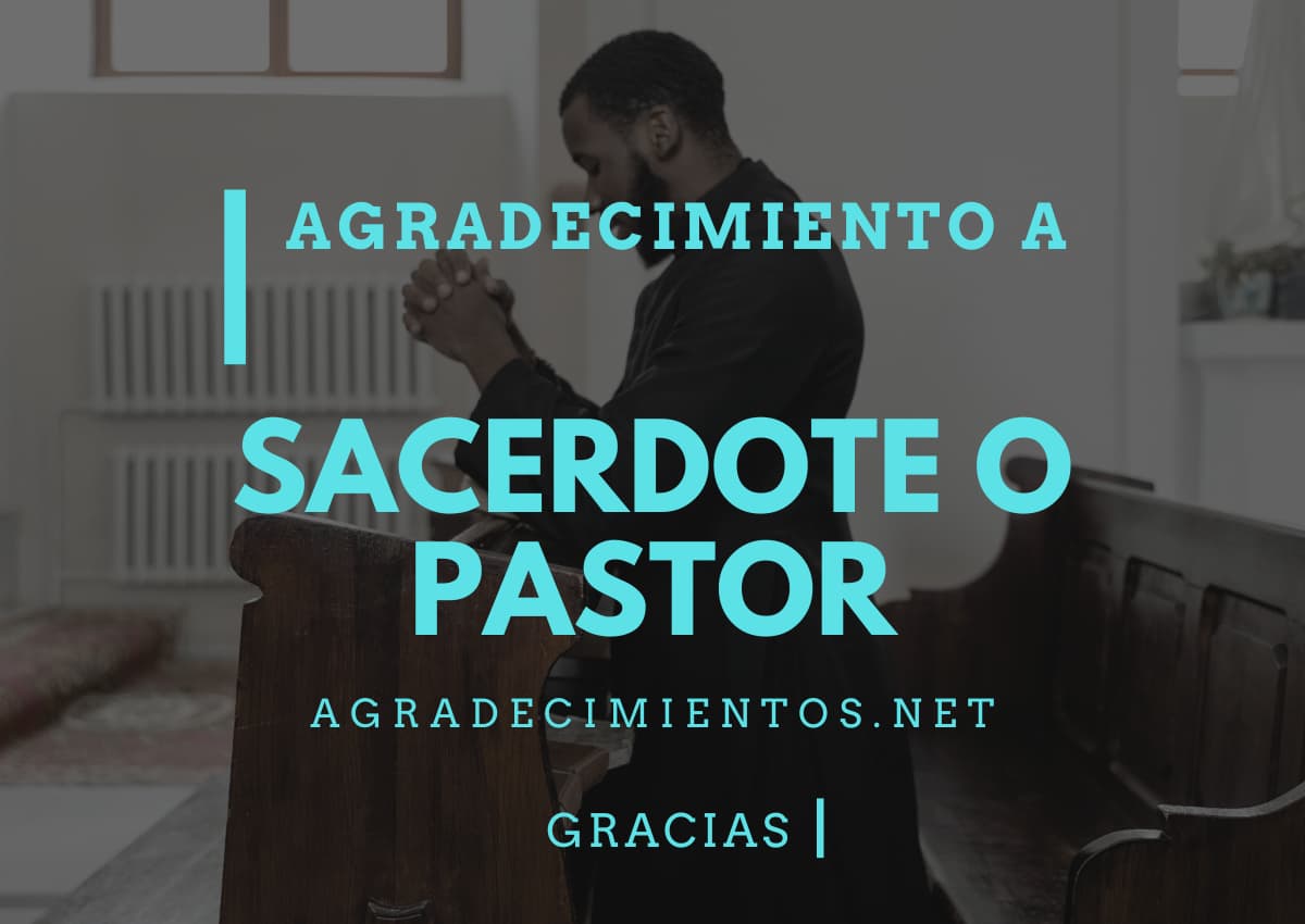 •▷ Agradecimiento a Sacerdote o Pastor 2023